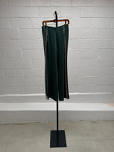 Green Jacket and Pant Set with Rhinestone Fringe