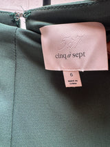 Green Jacket and Pant Set with Rhinestone Fringe