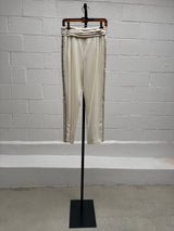 Pants with Side Pannel Bead and Crochet Details