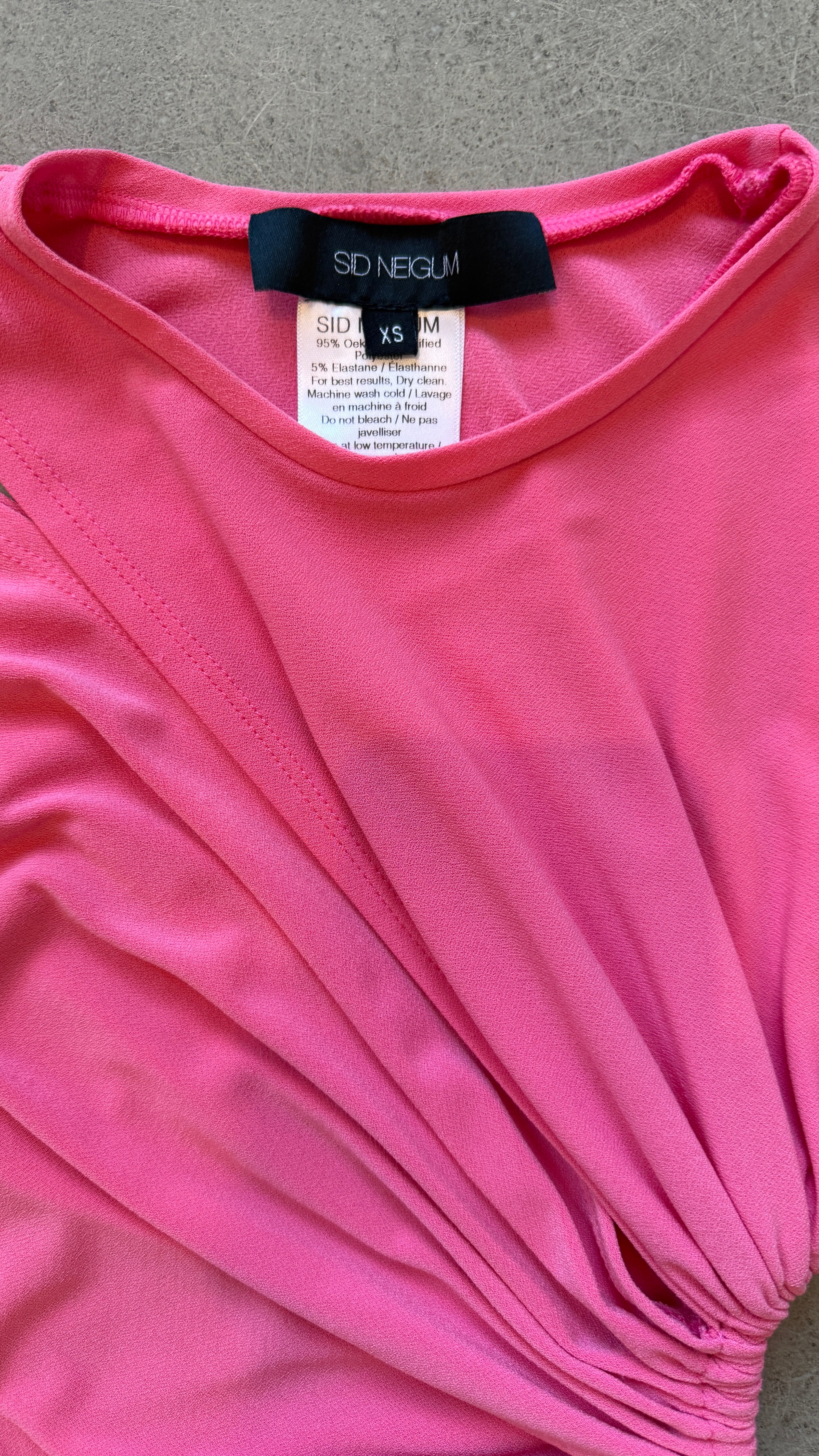 Pink Slit Maxi Dress