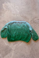 Green Ombre Handmade Sweater