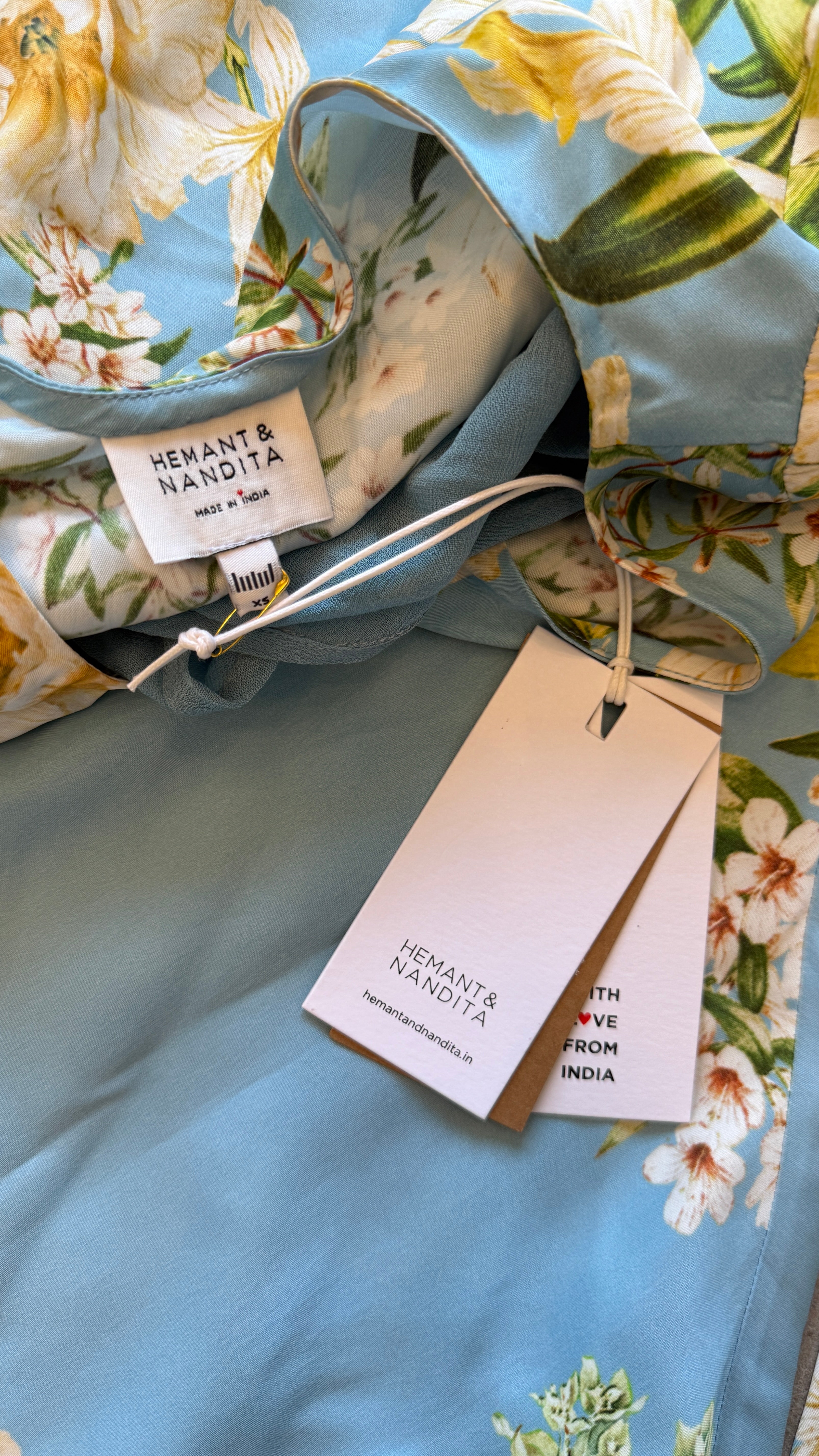 Floral Blue Mini Dress