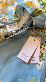 Floral Blue Mini Dress