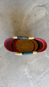 Multicolored Small Woven Bag