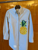 Denim Shirt with Pineapple