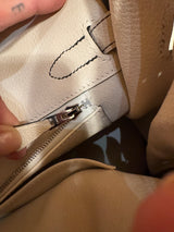 Birkin 30 Bleu Nuit and Craie Togo Silver Hardware