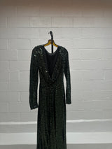 Green Sequins Gown