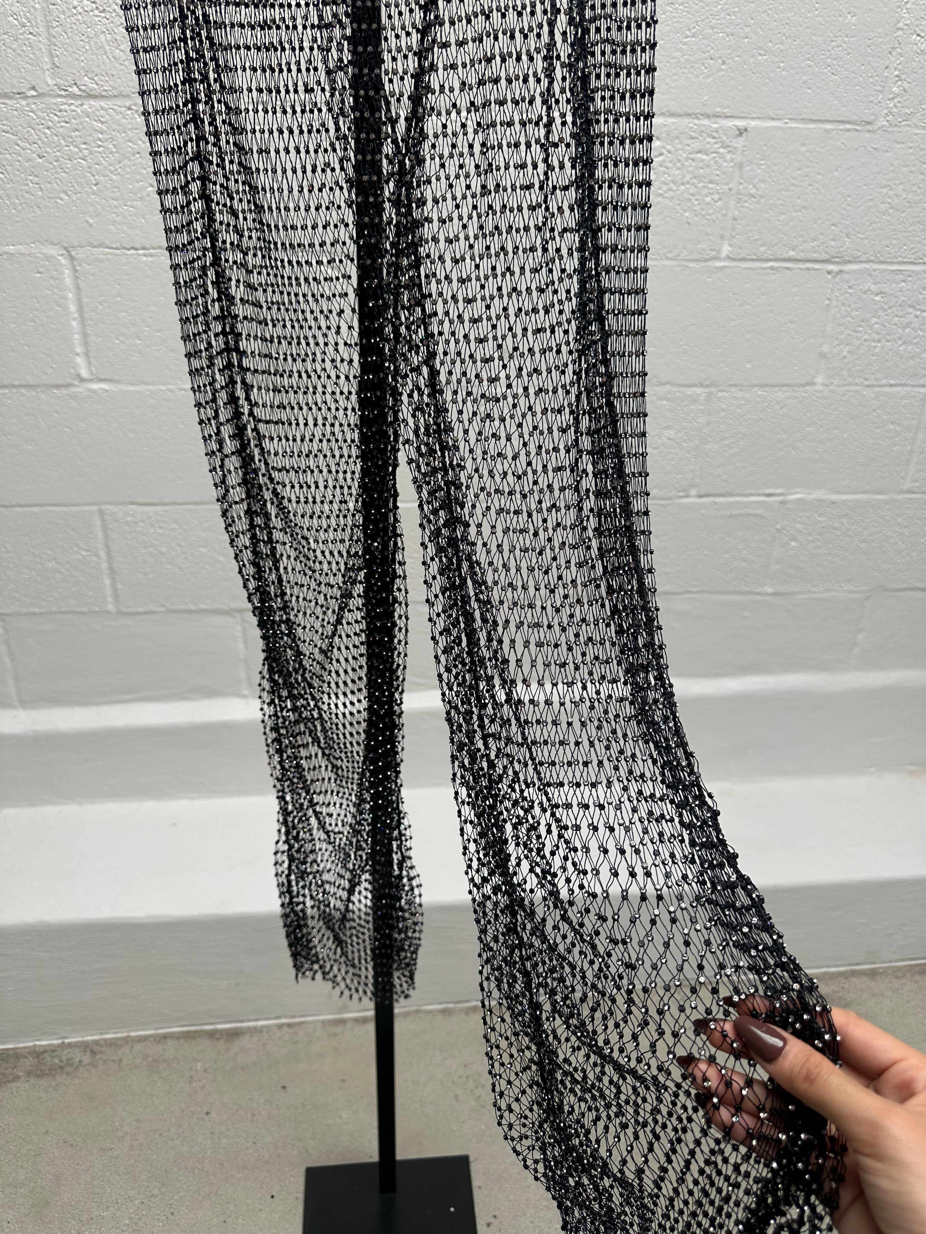 Black Mesh Pants