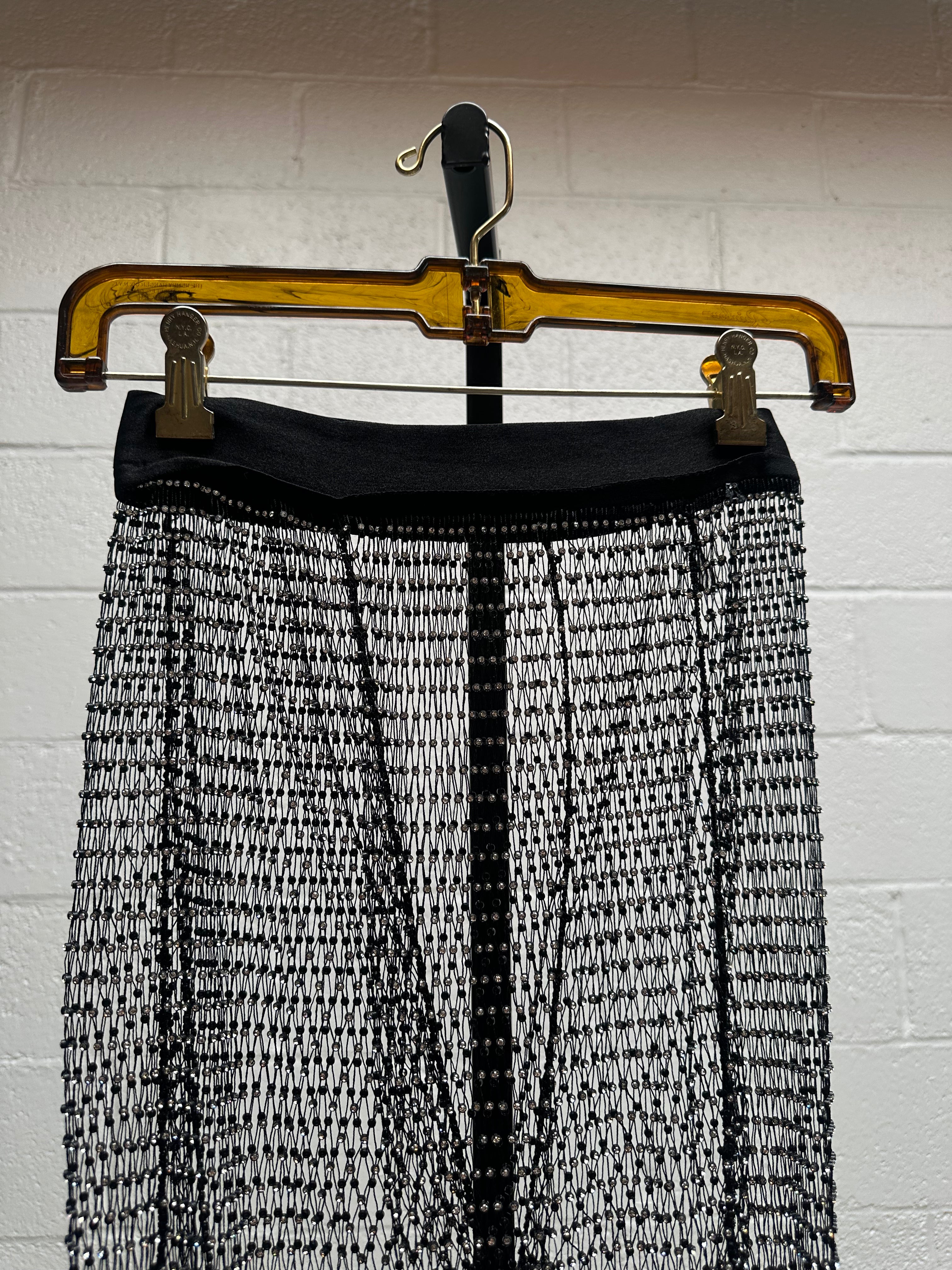 Black Mesh Pants