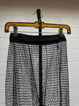 Black Mesh Pants