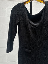 Black Cowl Neck Evening Gown
