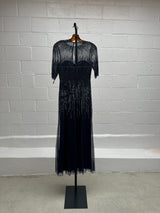 Black Beaded Cocktail Dress
