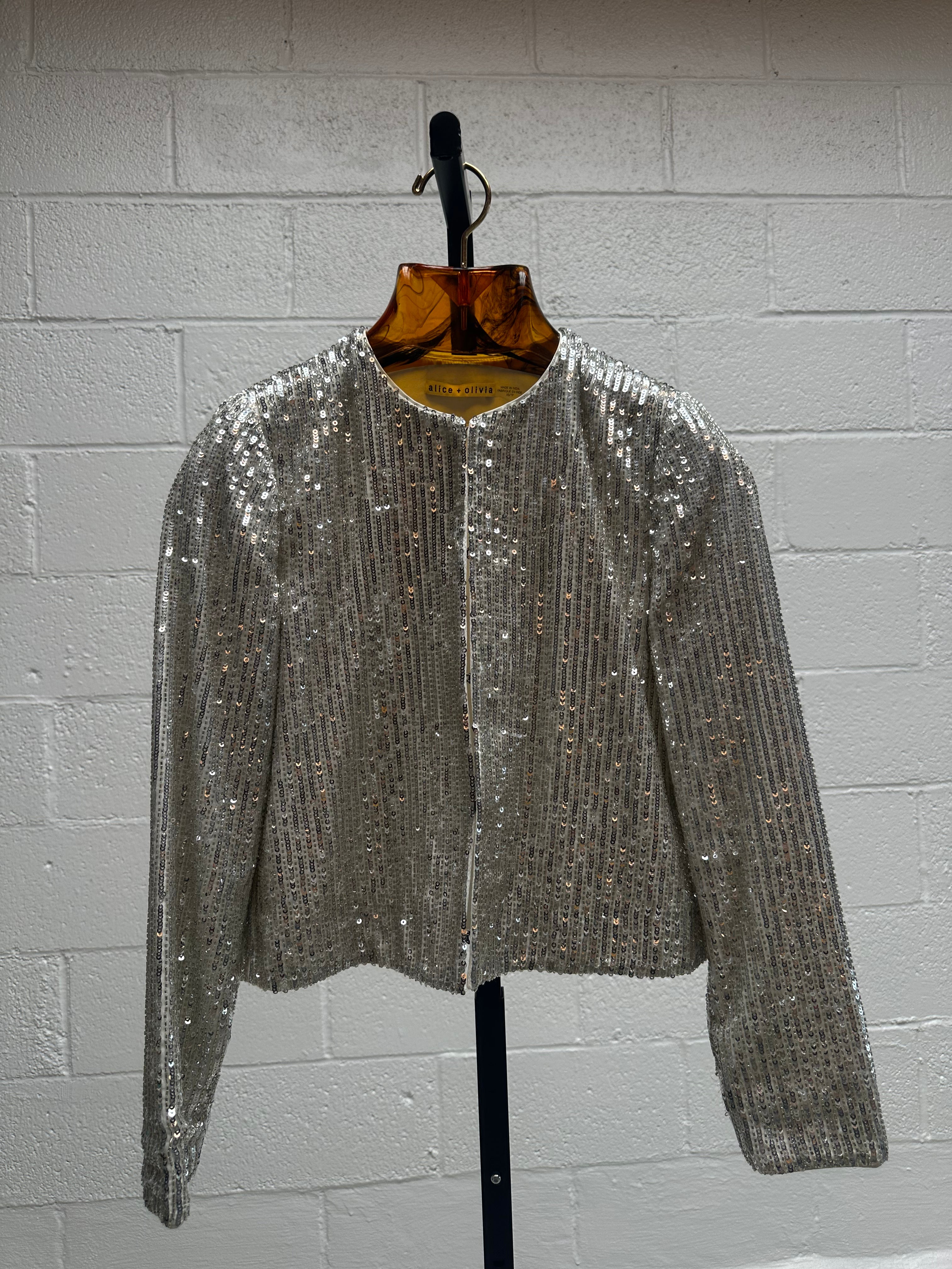 Silver Sequin Jacket