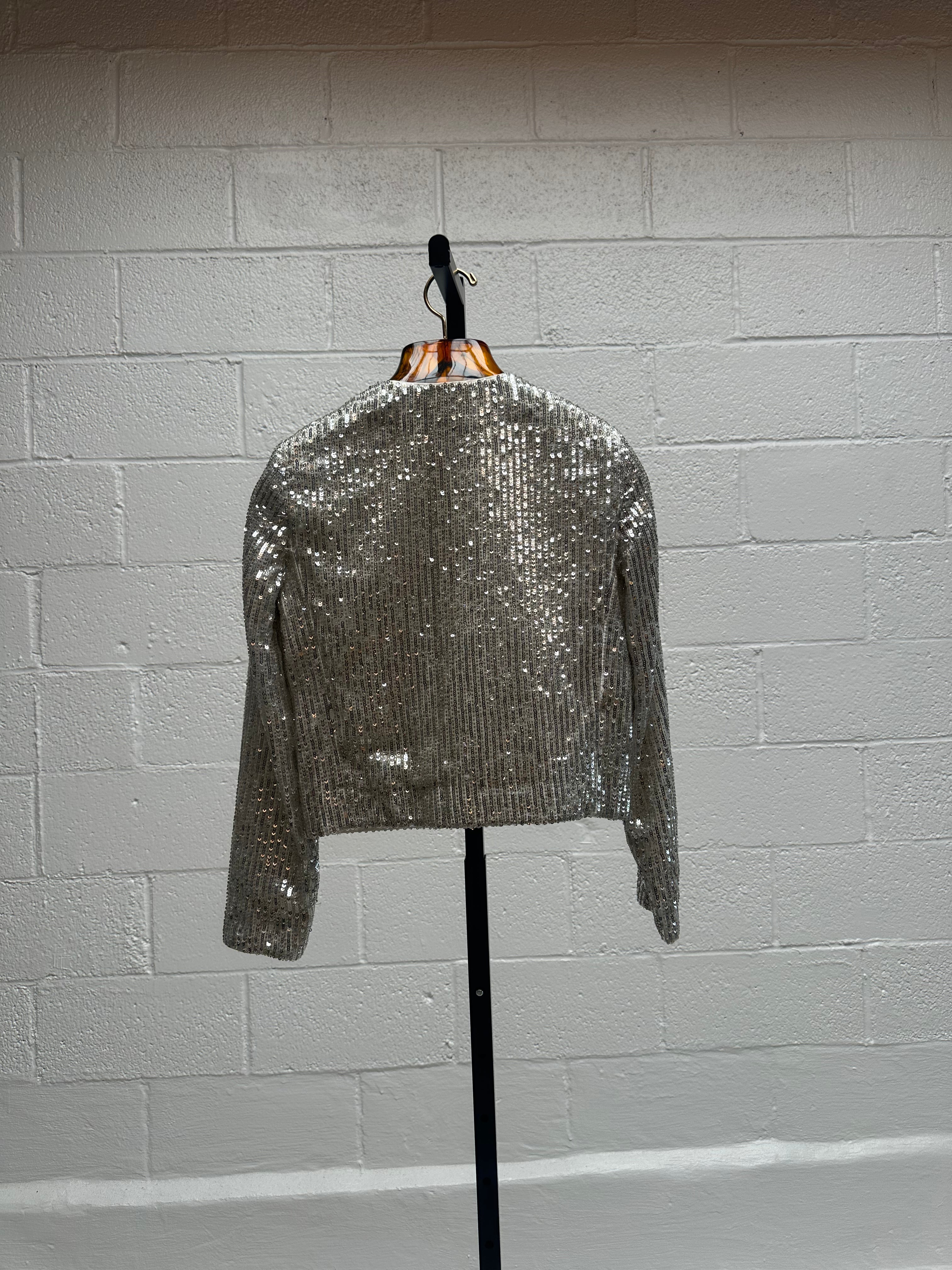 Silver Sequin Jacket