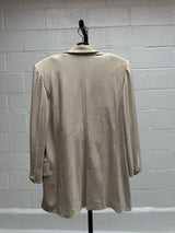 Light Beige Sparkly Blazer Top and Pants