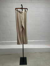 Light Beige Sparkly Blazer Top and Pants