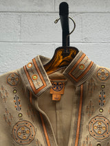 Embroidered Suede Tunic