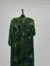 Leaf Print Skirt and Duster