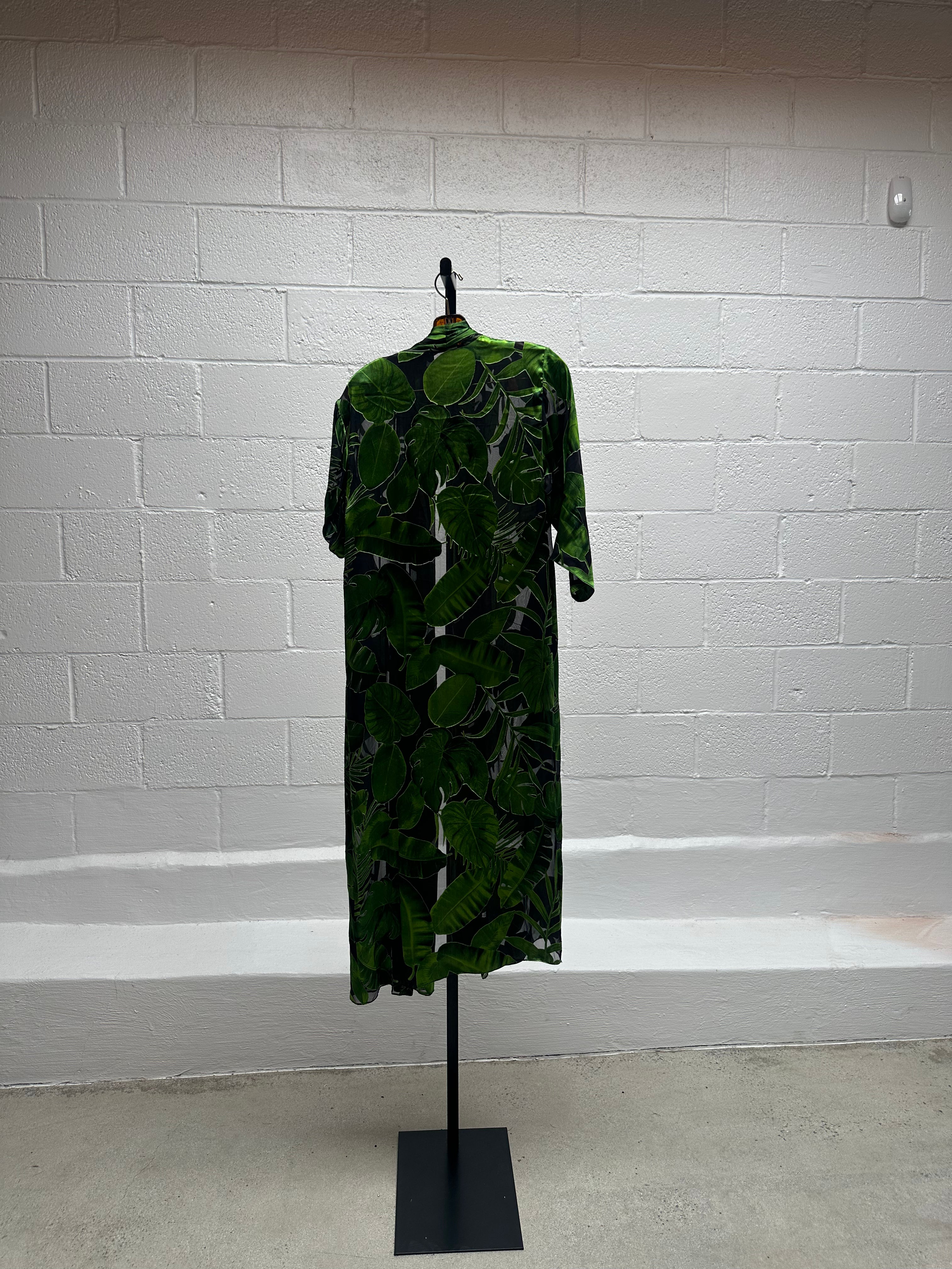 Leaf Print Skirt and Duster
