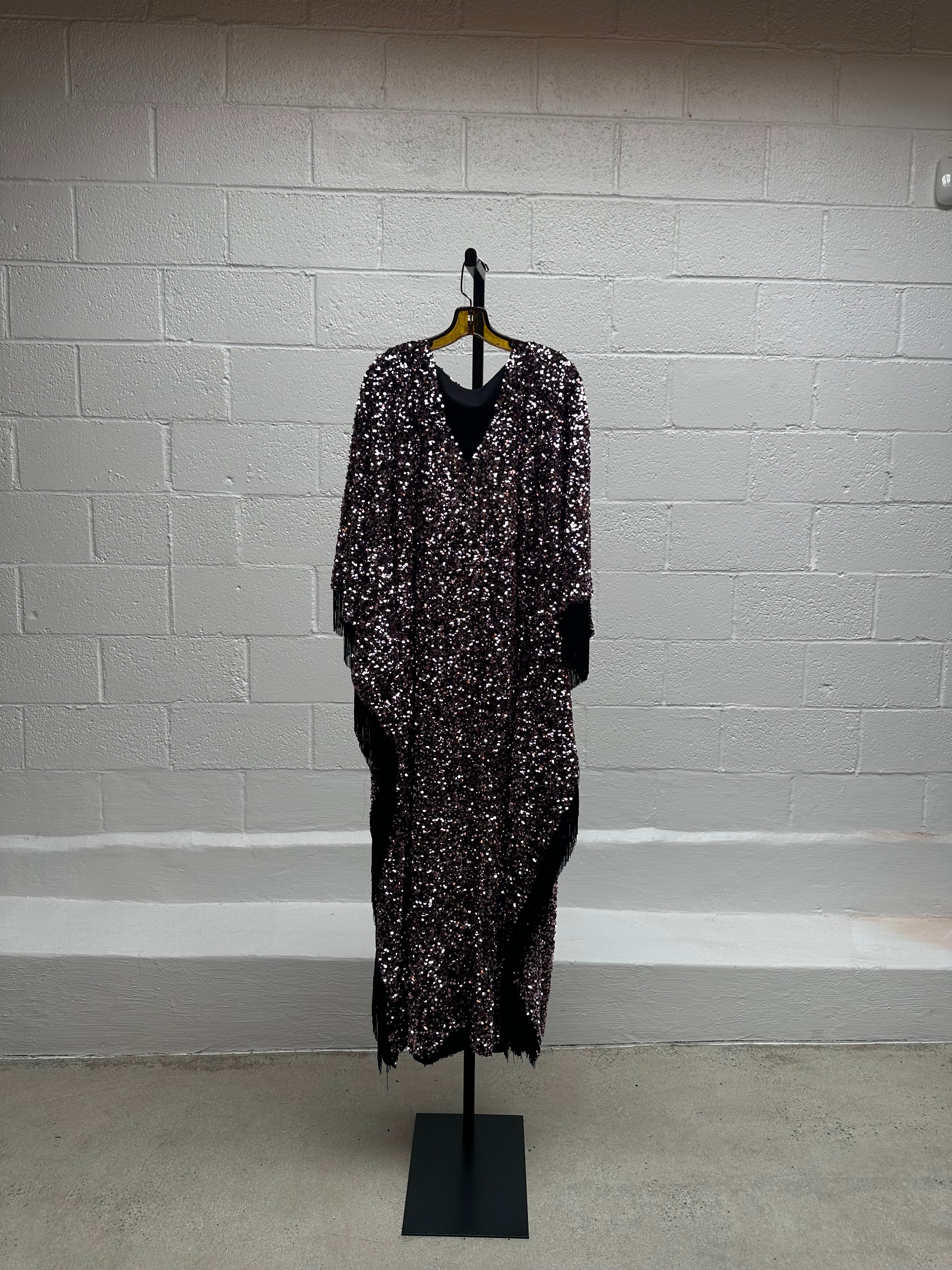 Glitter Kaftan with Fringe