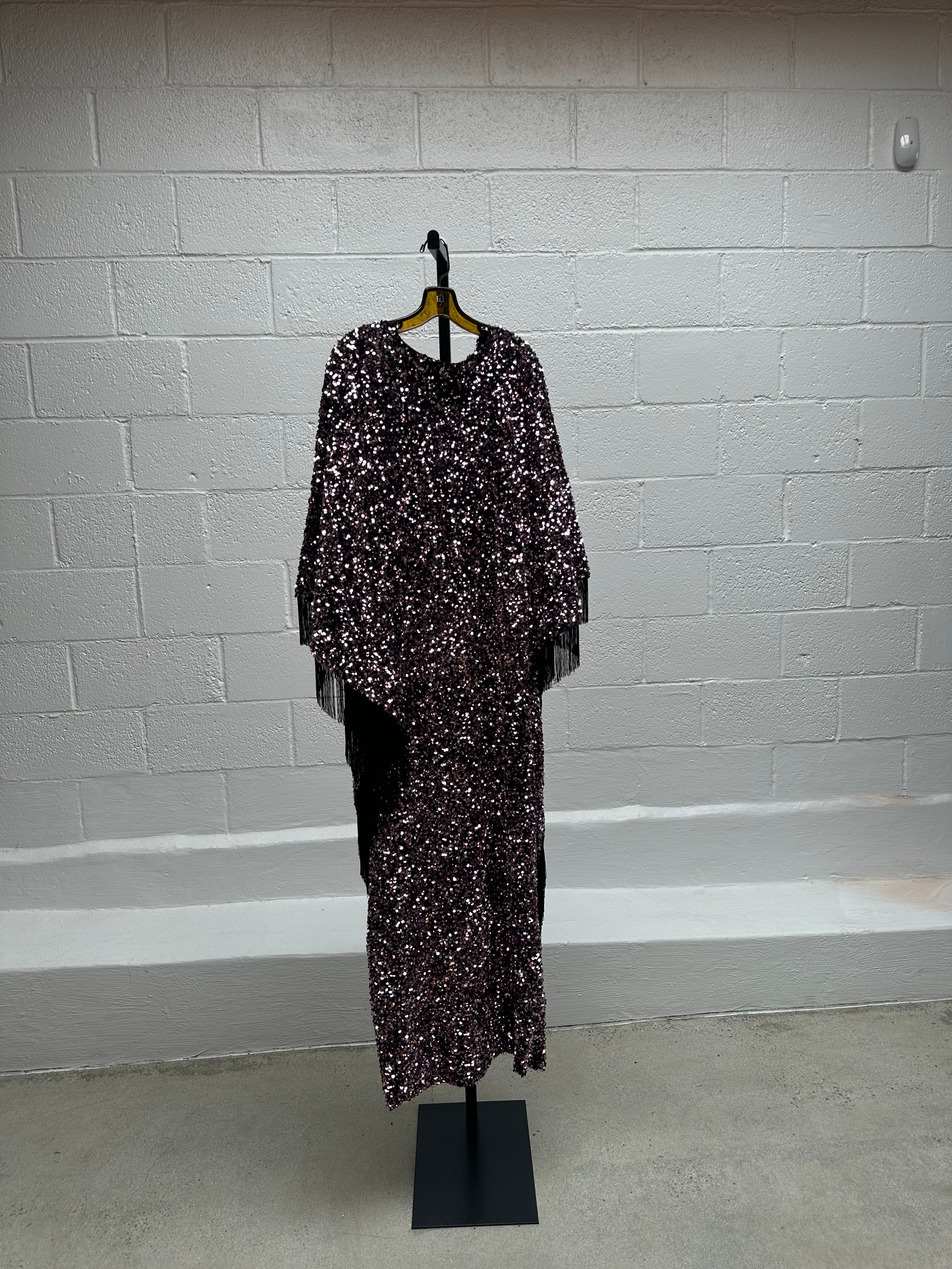 Glitter Kaftan with Fringe