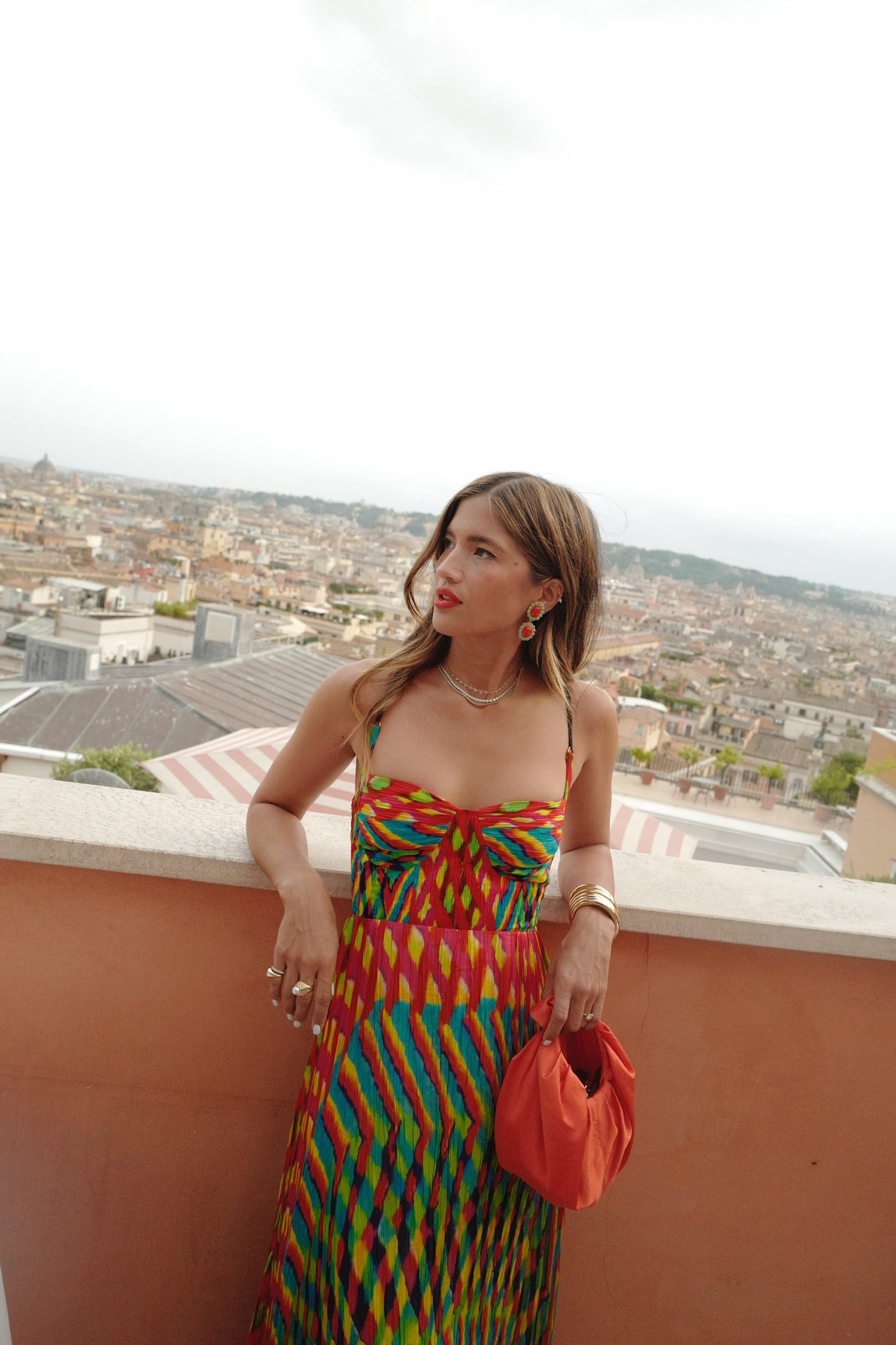 Leheriya Printed Pleated Maxi Dress