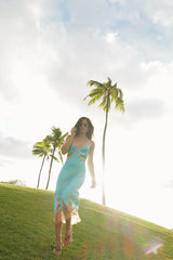 Turquoise Slip Dress