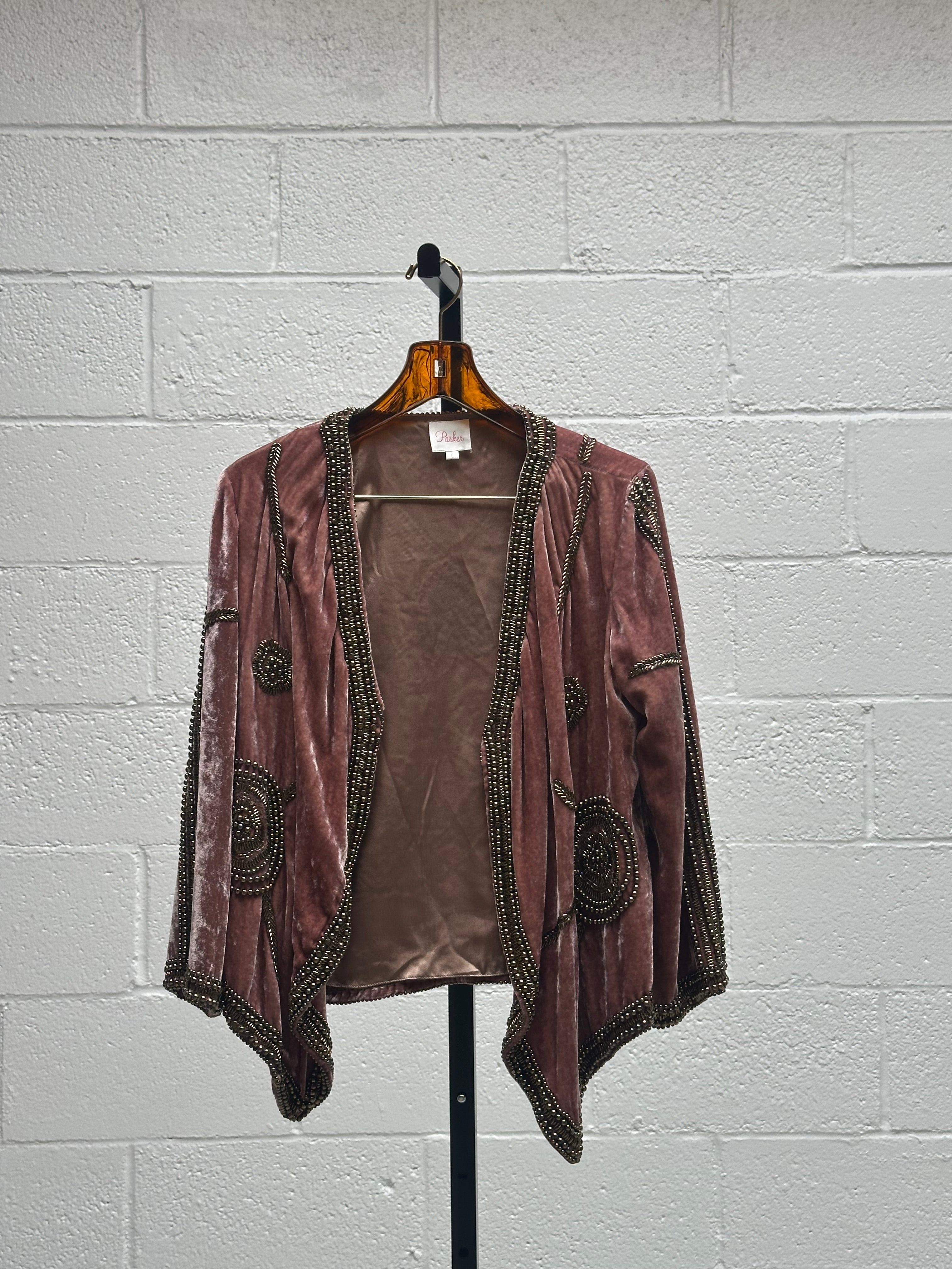 Velvet Jacket with beading