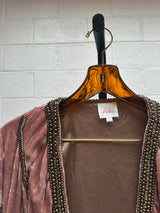 Velvet Jacket with beading