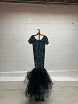 Long Dress with Tulle Fishtale skirt