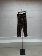 Sequined Brown Poncho and Pant Set