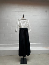White and Black Shirt Dress