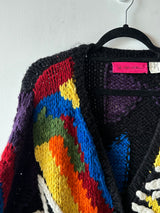 Cashmere Printed Cardigan