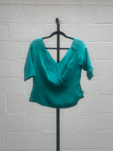 Blue Chiffon Top with sequins skirt