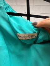 Blue Chiffon Top with sequins skirt