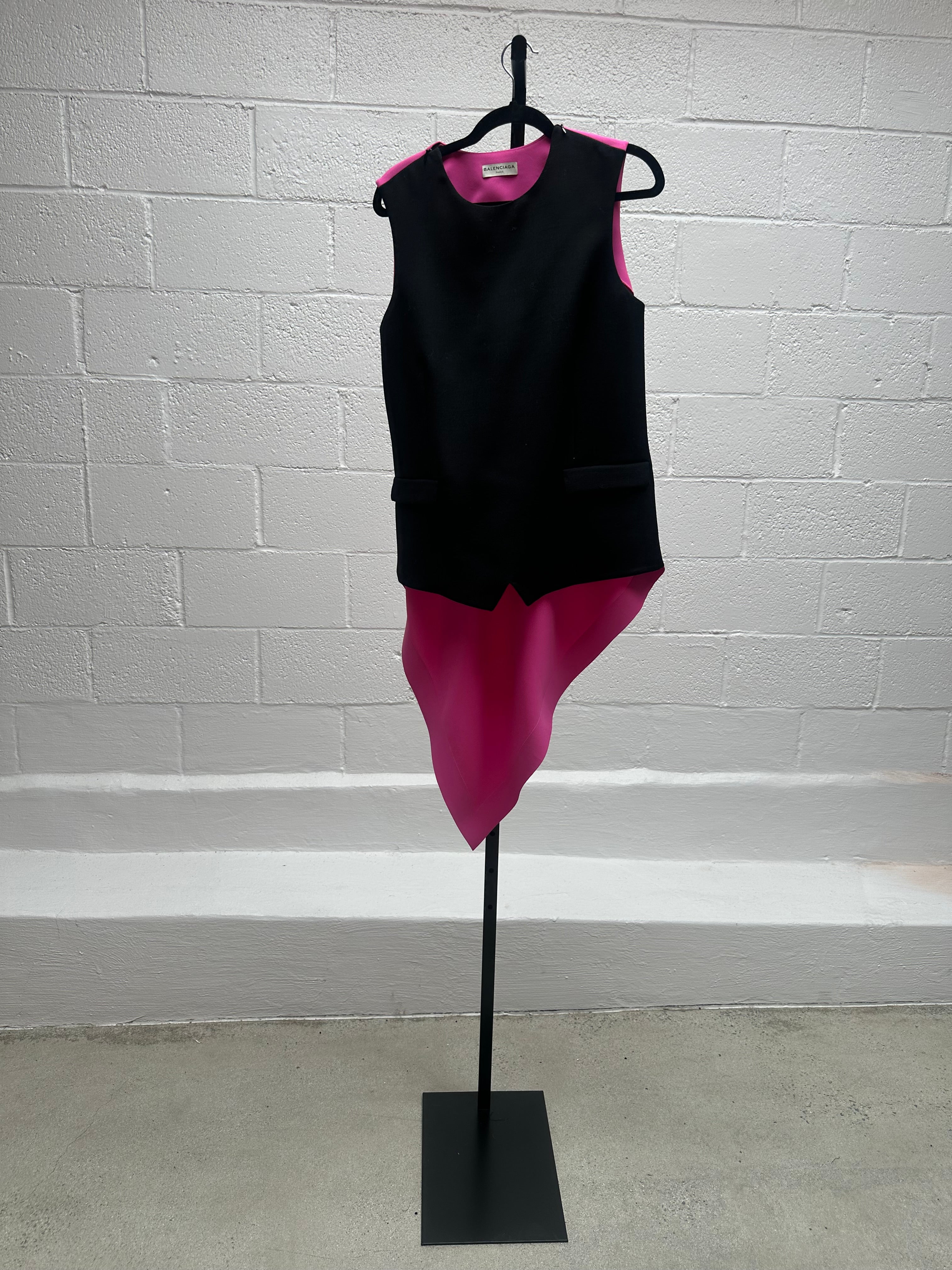 Two Tone Pink and Black Top