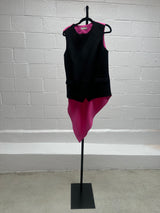 Two Tone Pink and Black Top