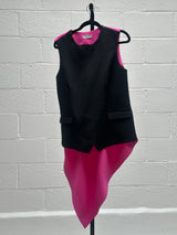 Two Tone Pink and Black Top