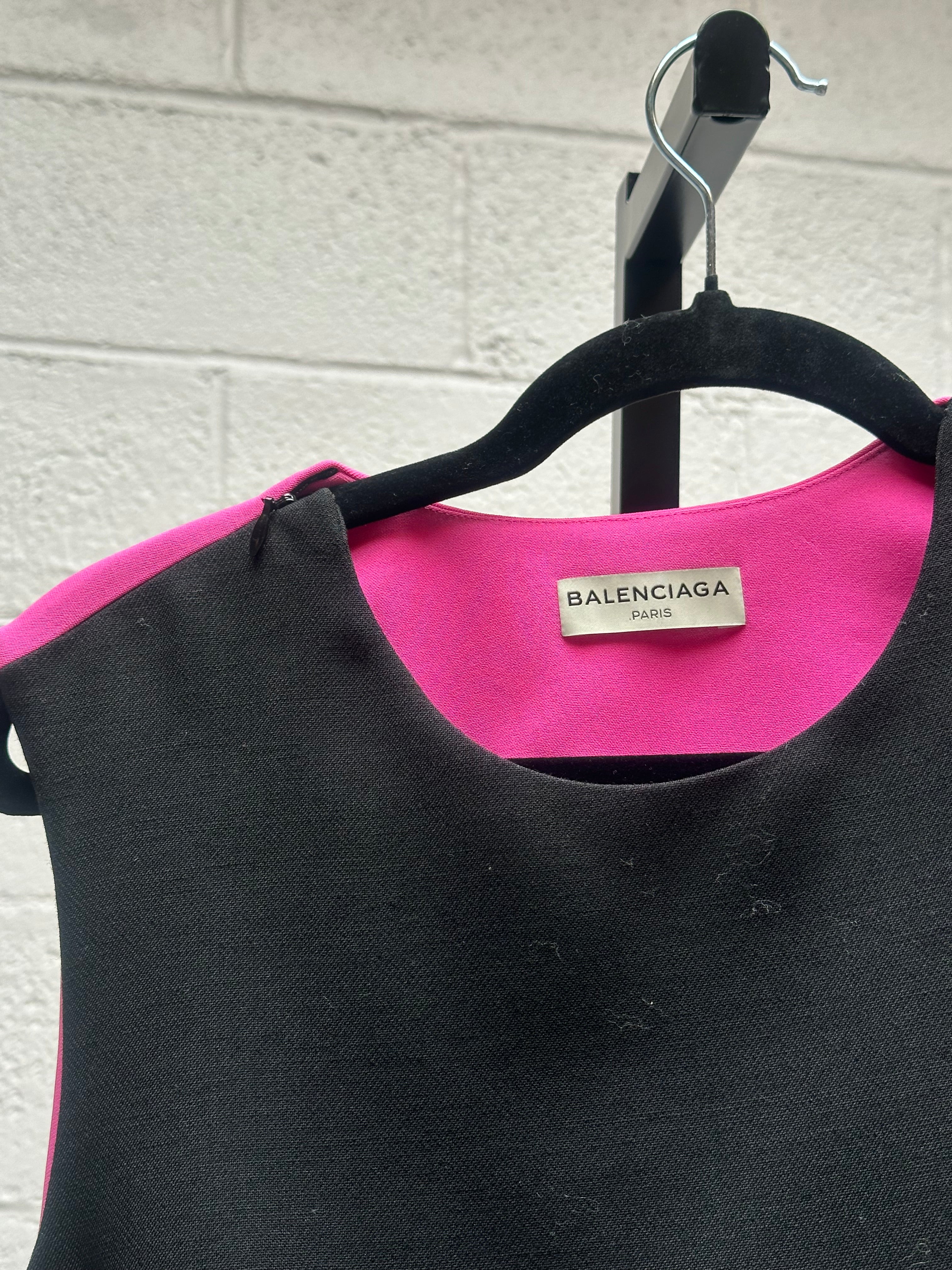 Two Tone Pink and Black Top
