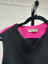 Two Tone Pink and Black Top