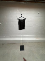 Glitter Jacket Pant and Top Set with feather sleeves.