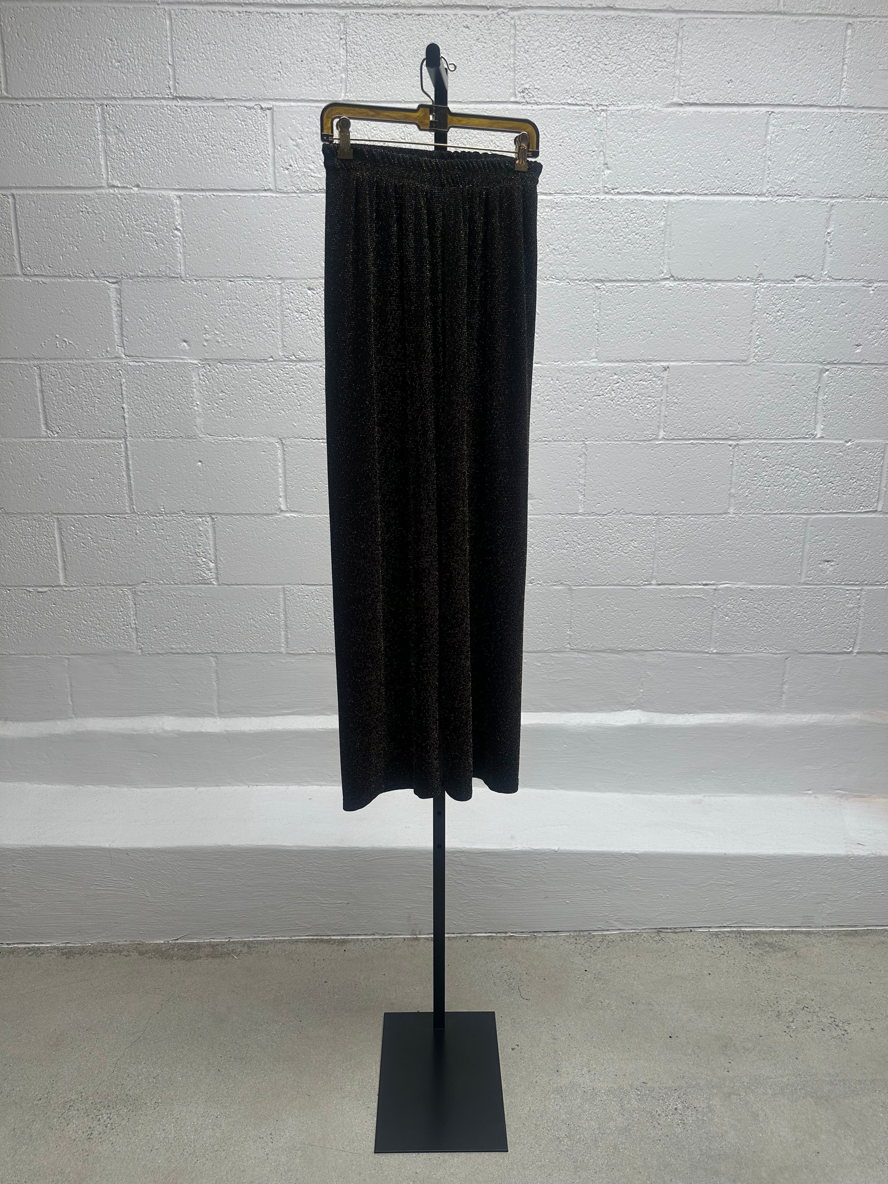 Glitter Jacket Pant and Top Set with feather sleeves.
