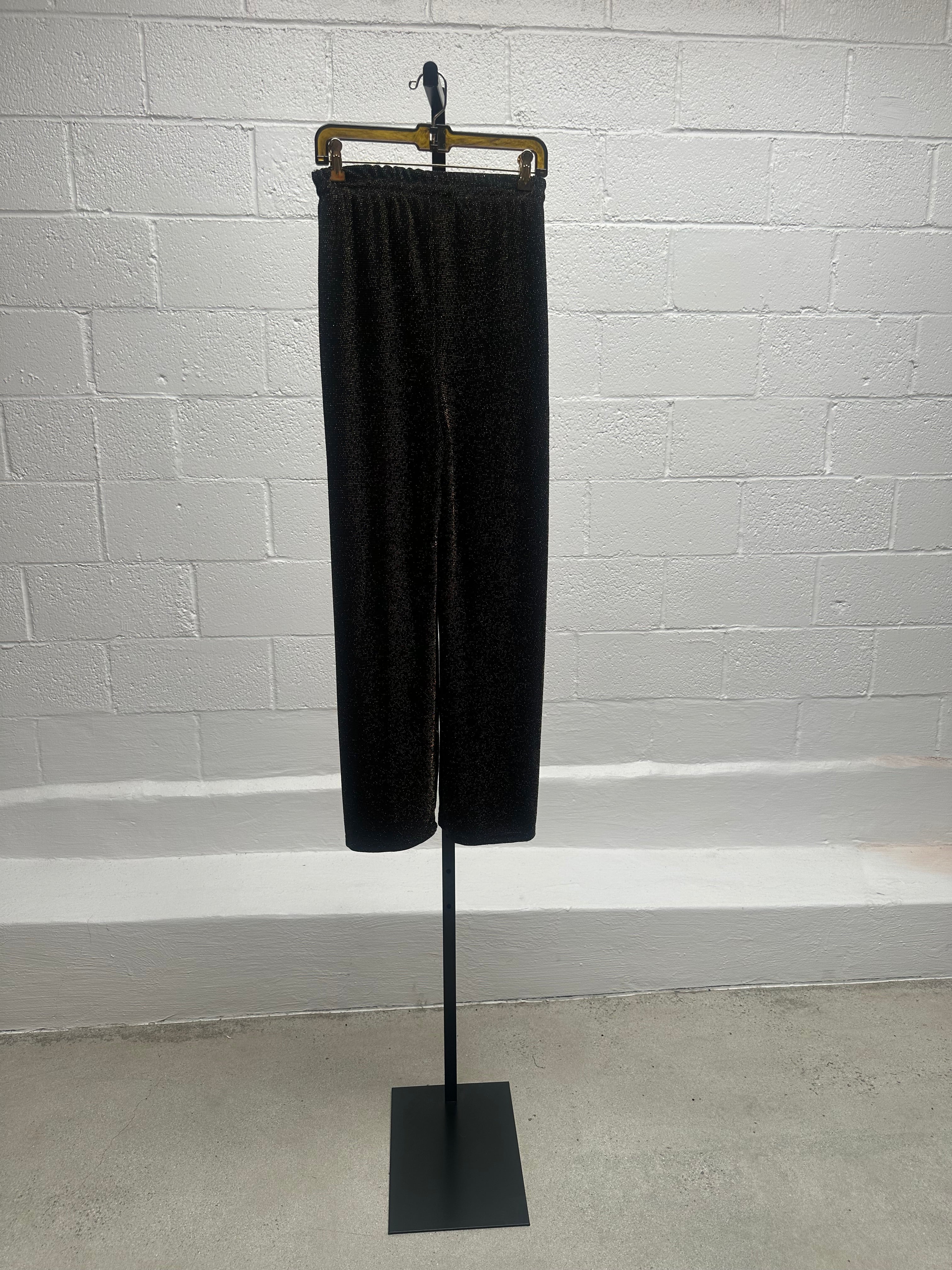 Glitter Jacket Pant and Top Set with feather sleeves.