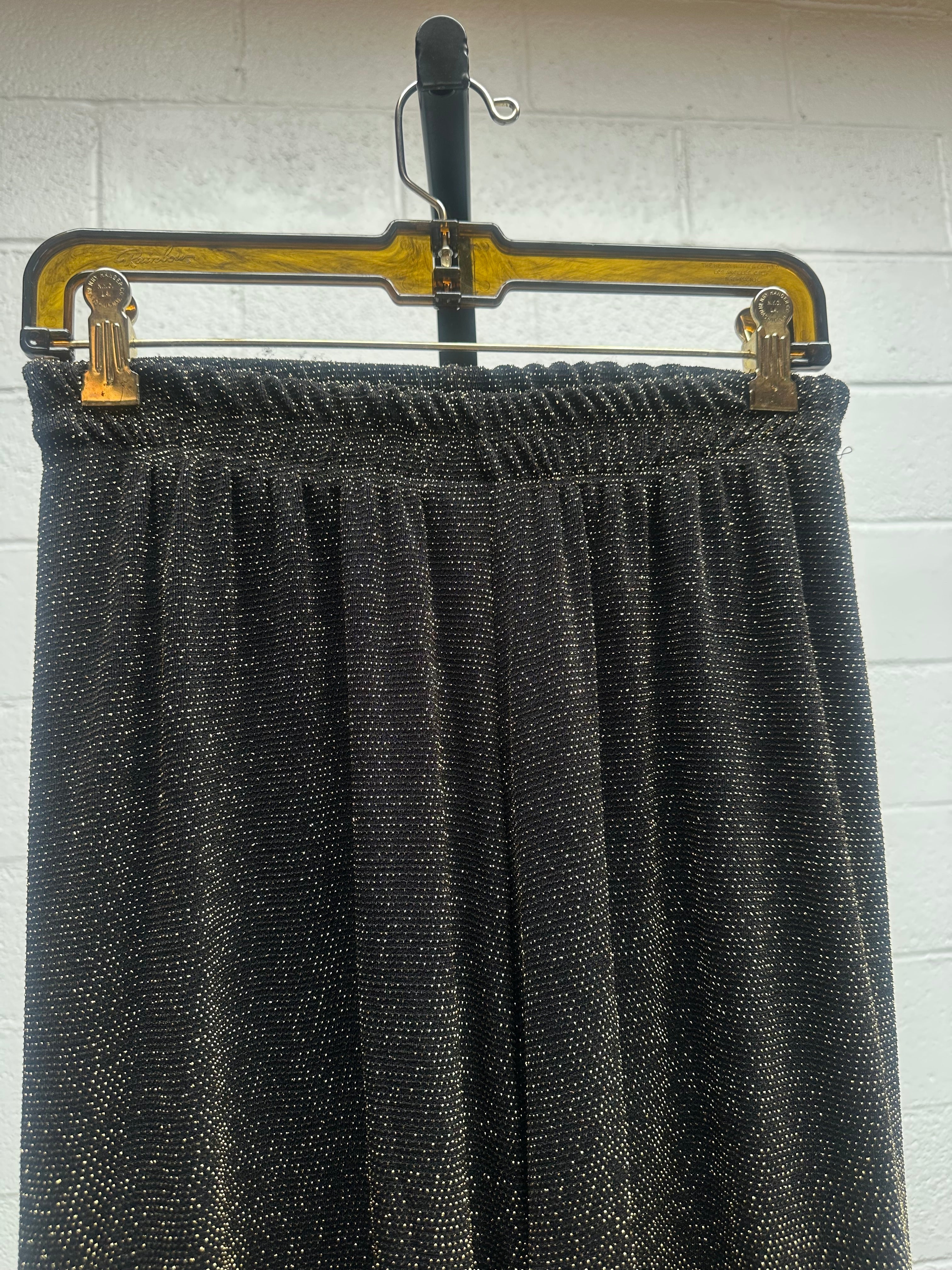 Glitter Jacket Pant and Top Set with feather sleeves.