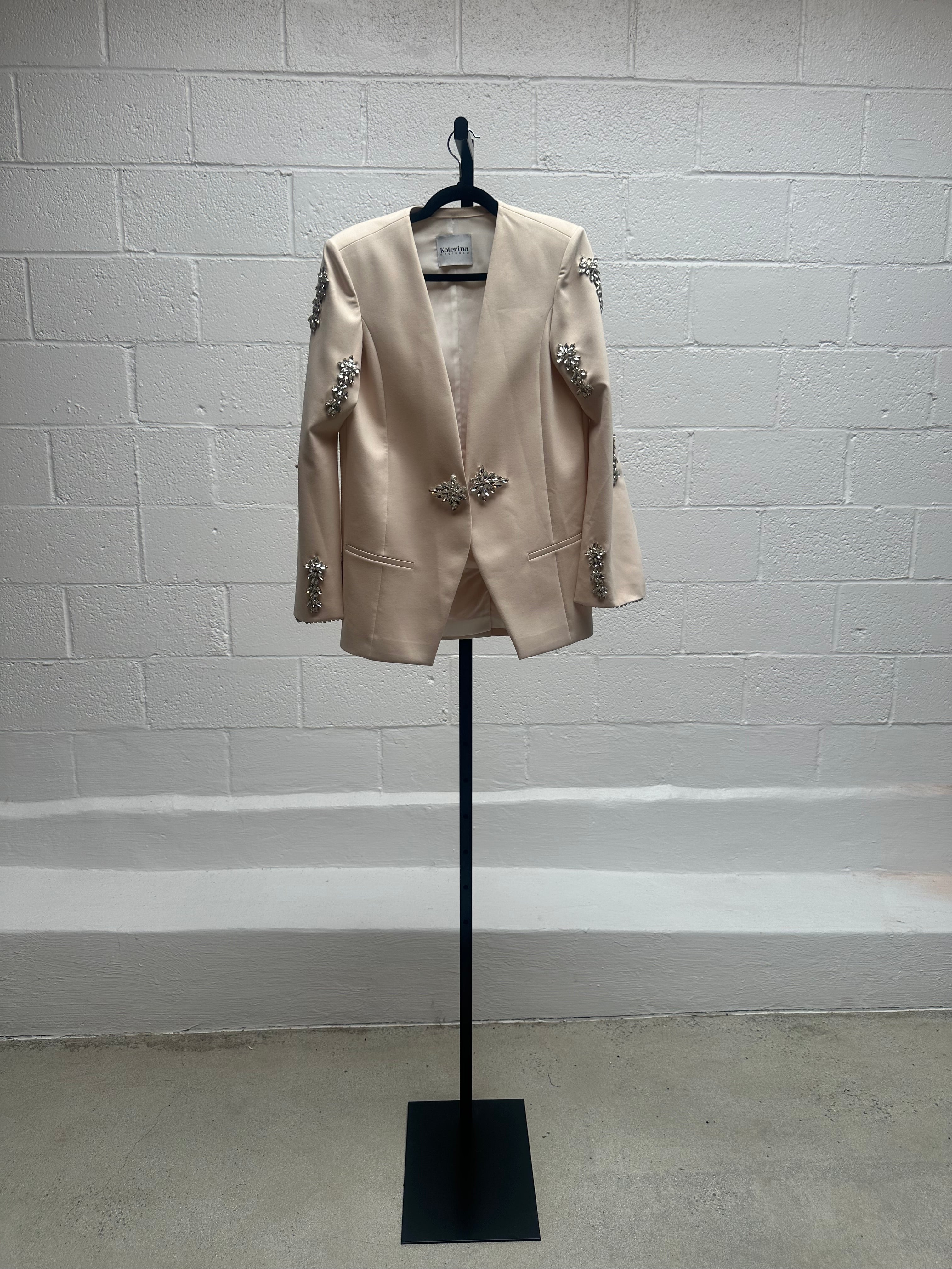 Cream Blazer with Diamante Blazer