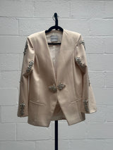 Cream Blazer with Diamante Blazer