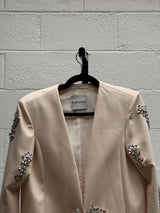 Cream Blazer with Diamante Blazer