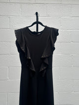 Black Ruffle Jumpsuit