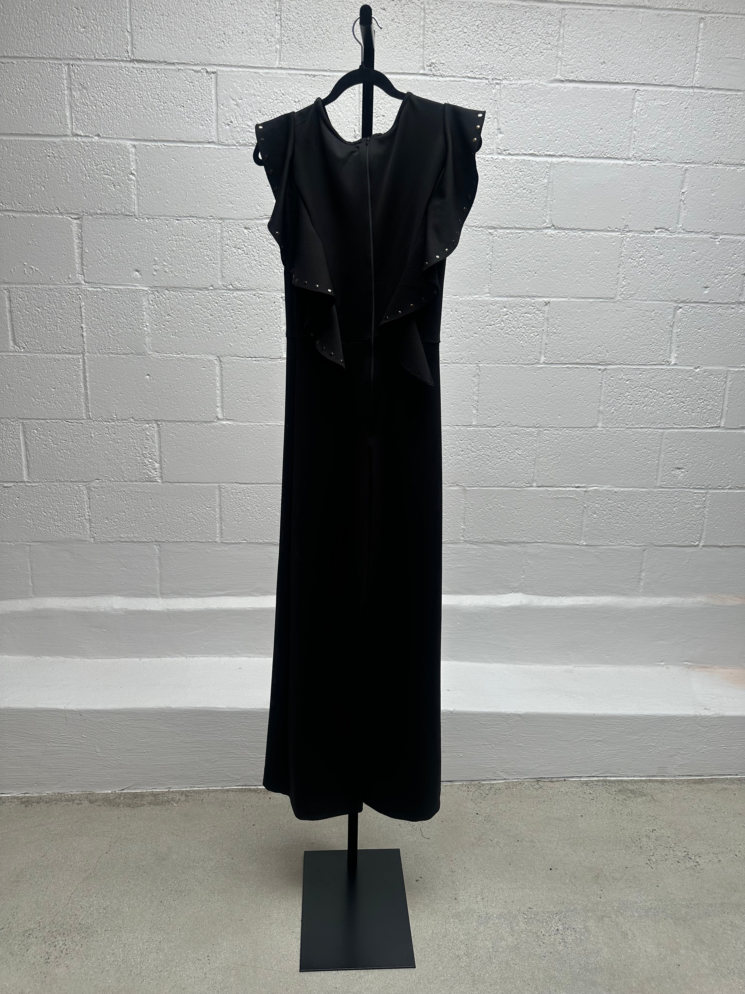 Black Ruffle Jumpsuit