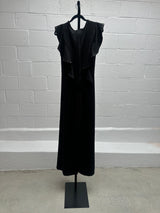 Black Ruffle Jumpsuit